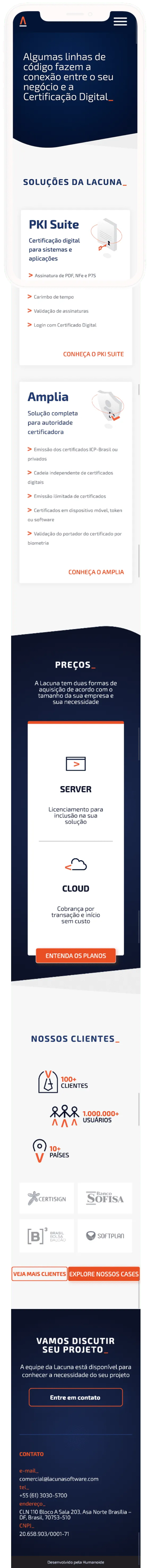 Solução responsiva